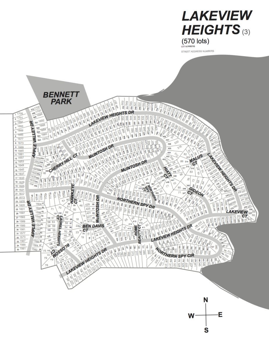 Lakeview Heights Subdivision